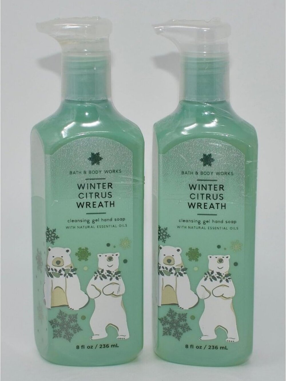 Moisturizing Gel Hand Soap 2-Pack - 8oz Winter Citrus Scent, Gentle Cleanser